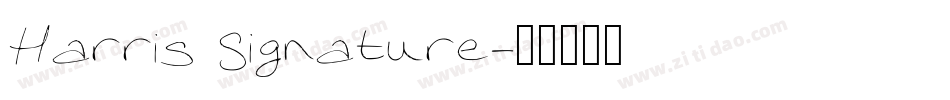 Harris Signature字体转换